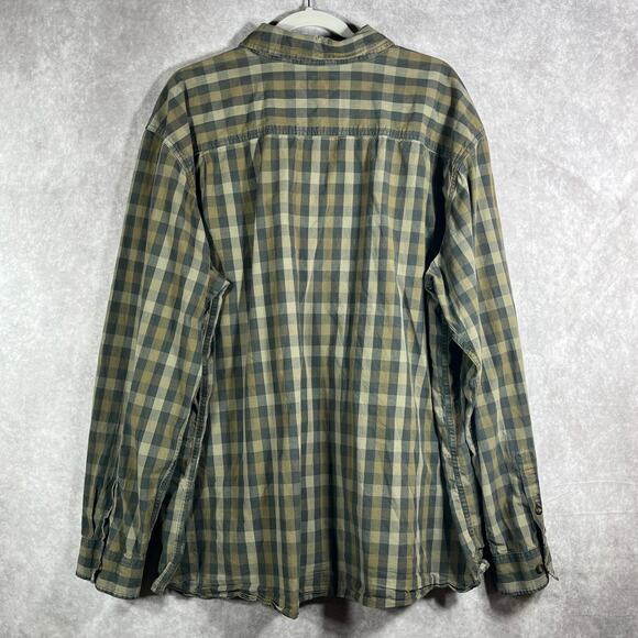 Carhartt Shirt Mens 3XL Green Plaid Workwear Relaxed Fit Button Down Outdoor - Picture 5 of 11